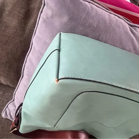 Joy Susan turquoise hobo tote - Picture 6 of 8